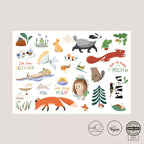 Temporary tattoos forest &amp; meadow