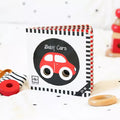 Contrast book for babies with openings: Baby Cars