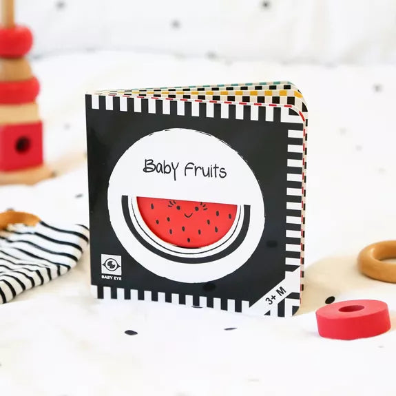 Contrast book for babies with openings: Baby Fruits