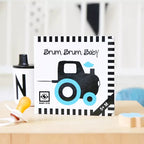 High-contrast fold-out book for babies: Brum, Brum, Baby
