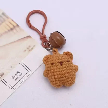 Amigurumi Bären Schlüsselanhänger - Herzhaftes