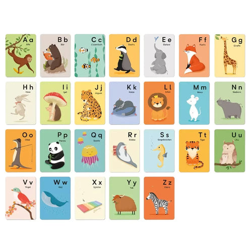 ABC Alphabet Karten-Set - DIN A6 - Herzhaftes