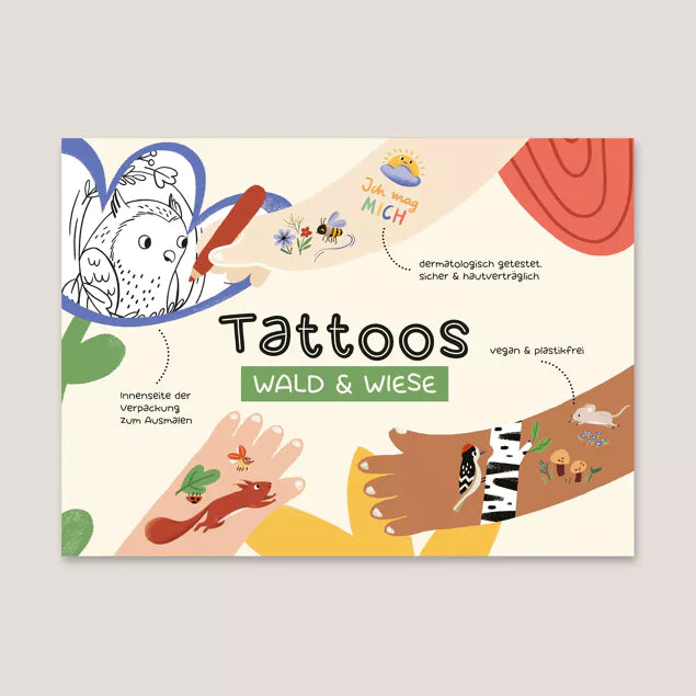 Temporary tattoos forest &amp; meadow