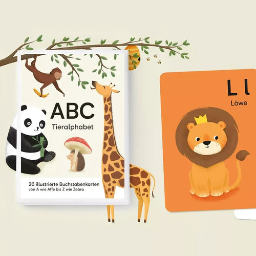ABC Alphabet Karten-Set - DIN A6 - Herzhaftes